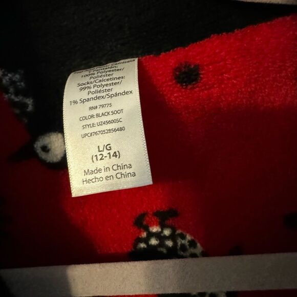 WARM fuzzy Sweatshirt w/ Red Penguin Inside Accent‎ - Picture 11 of 11